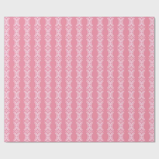Scroll Dot in Pink Cadeaupapier (Vlak)