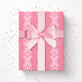 Scroll Dot in Roze Cadeaupapier