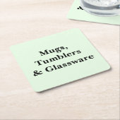 Scroll Down To See These Mugs Tumblers Glassware Kartonnen Onderzetters (Schuin)