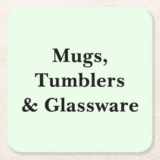 Scroll Down To See These Mugs Tumblers Glassware Kartonnen Onderzetters (Voorkant)