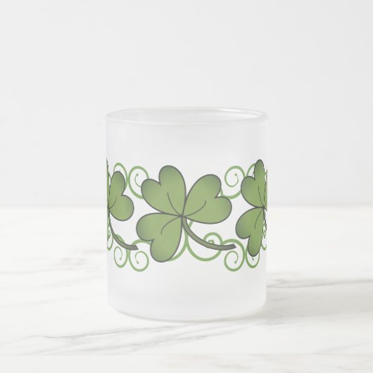 Scroll en Shamrock Matglas Koffiemok (Center)