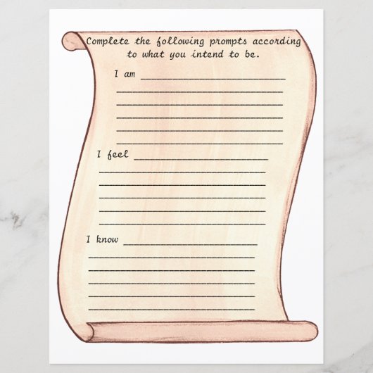 Scroll, ik ben, ik voel, ik weet het, gevoerd dagb (Voorkant)