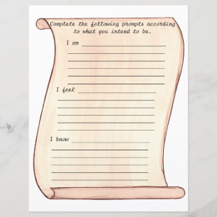 Scroll, ik ben, ik voel, ik weet het, gevoerd dagb