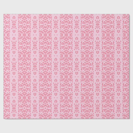 Scroll Lace in Pink Cadeaupapier (Vlak)