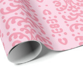 Scroll Lace in Pink Cadeaupapier (Rol Hoek)