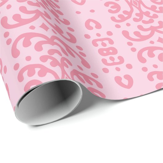 Scroll Lace in Pink Cadeaupapier (Rol Hoek)