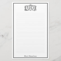 Scroll-Lijst monogram