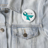 Scroll lint -PCOS bewustzijn Ronde Button 5,7 Cm (In situ)