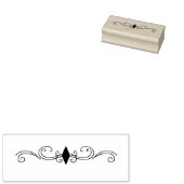 Scroll met Diamond Rubberstempel (Gestempeld)