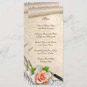 Scroll naar huwelijksmenu menu (Voorkant / Achterkant)