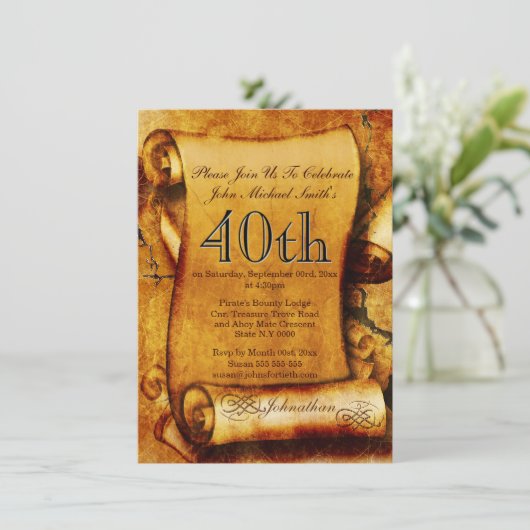 scroll parchment 2 | PERSONEELSEL Kaart (Staand voorkant)