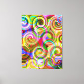 Scroll Pastel geometrisch abstract   Canvas Afdruk (Voorkant)