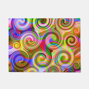 Scroll Pastel geometrisch abstract Deurmat