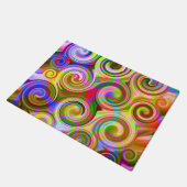 Scroll Pastel geometrisch abstract Deurmat (Schuin)
