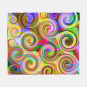 Scroll Pastel geometrisch abstract Fleece Deken (Voorkant (Horizontaal))