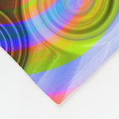 Scroll Pastel geometrisch abstract Fleece Deken (Hoek)