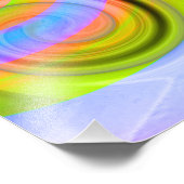 Scroll Pastel geometrisch abstract Foto Afdruk (Hoek)