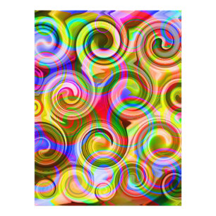 Scroll Pastel geometrisch abstract   Foto Afdruk
