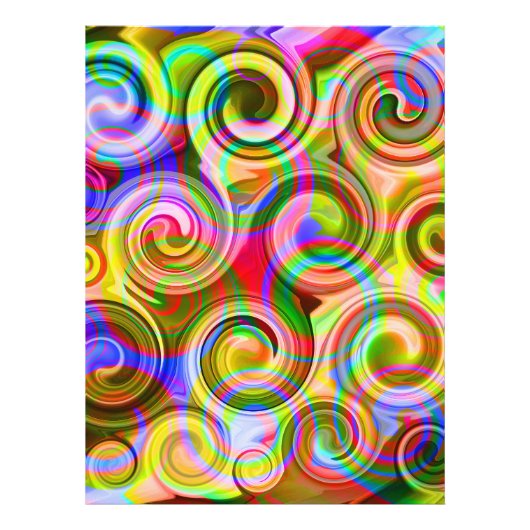 Scroll Pastel geometrisch abstract Foto Afdruk (Voorkant)