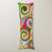 Scroll Pastel geometrisch abstract  Lichaamskussen (Voorkant Verticaal)