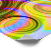 Scroll Pastel geometrisch abstract Poster (Hoek)