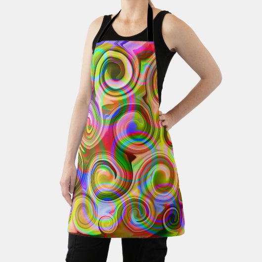 Scroll Pastel geometrisch abstract Schort (Insitu)