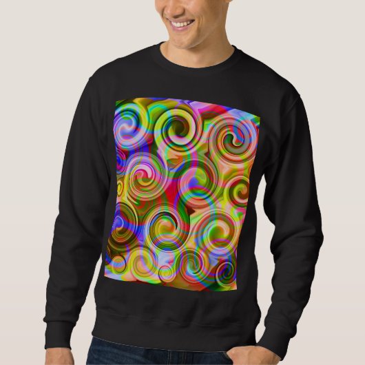 Scroll Pastel geometrisch abstract   Trui (Voorkant)
