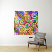 Scroll Pastel geometrisch abstract Wandkleed (In Situ (horizontaal))