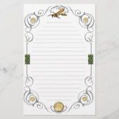 Scroll Potter Wasp Lined Briefpapier (Voorkant)