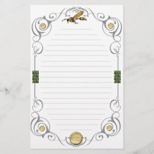 Scroll Potter Wasp Lined Briefpapier