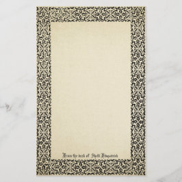  scroll rand perkament gepersonaliseerd briefpapier