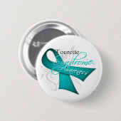 Scroll Ribbon - Aanraaksyndroom Ronde Button 5,7 Cm (Voorkant /achterkant)