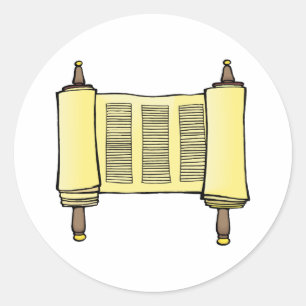 Scroll Ronde Sticker