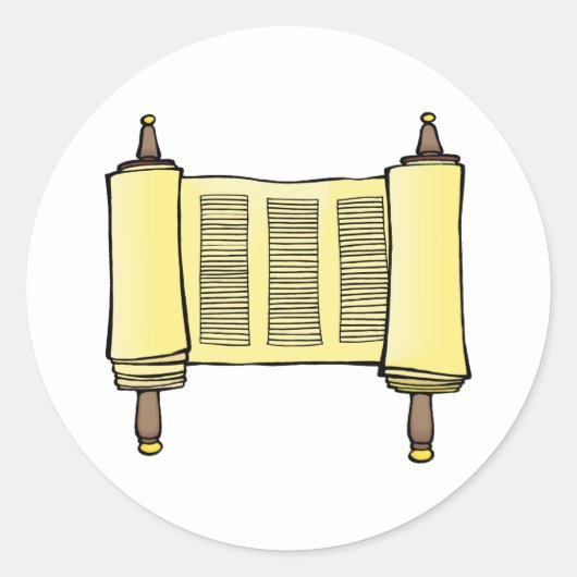 Scroll Ronde Sticker (Voorkant)