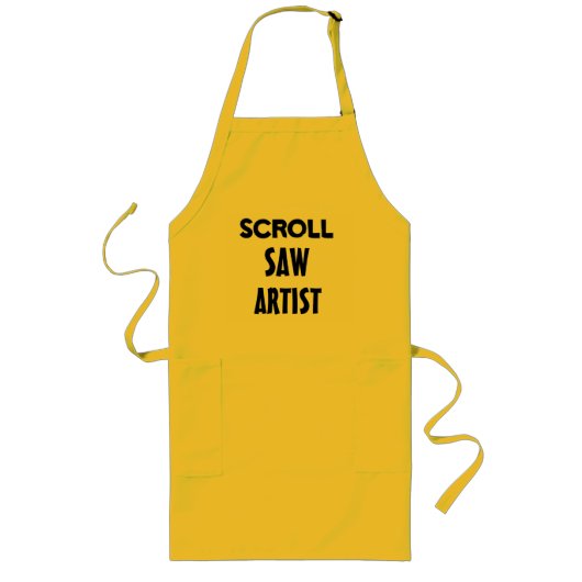 SCROLL SAW ARTIST - APRON LANG SCHORT (Voorkant)