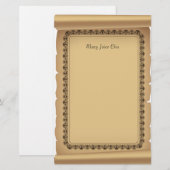 Scroll Stationery Briefpapier (Voorkant / Achterkant)