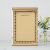 Scroll Stationery Briefpapier (Staand voorkant)