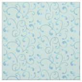Scroll Swirl Dot Aqua Blue Nursery Baby Schattigee Stof (Swatch)