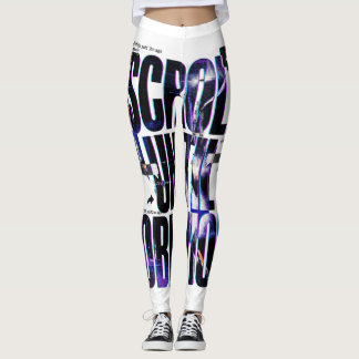 SCROLL TOT VERNIETIGING | Sociale Media Brutalist  Leggings