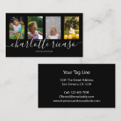 Scroll Typografie 4 Het Malplaatje van de Foto Per Visitekaartje (Voorkant / Achterkant)