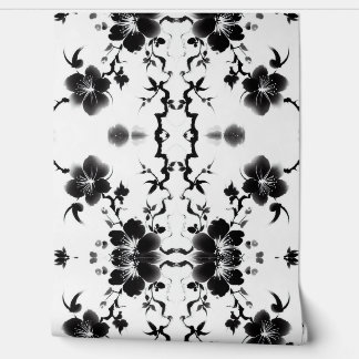 scrollbloesems behang