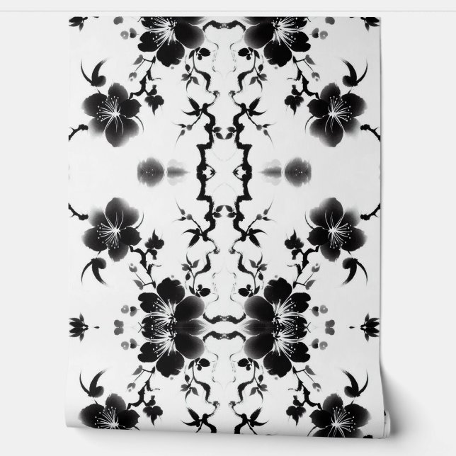  scrollbloesems behang (Afrollen)