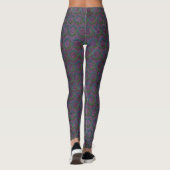 Scrolled Paarse Inspirations Leggings (Achterkant)