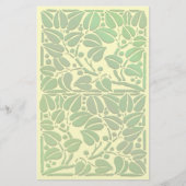  scrollen blad kunstwerk briefpapier (Voorkant)