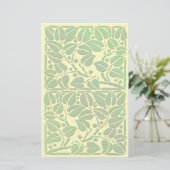 scrollen blad kunstwerk briefpapier (Staand voorkant)