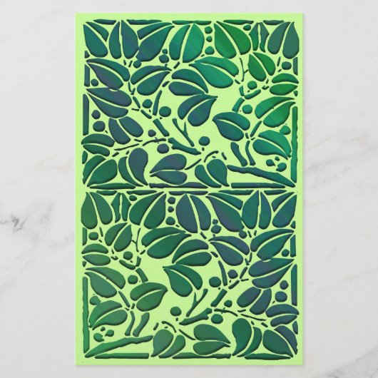 scrollen bladeren scrapbook papier (Voorkant)