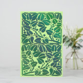 scrollen bladeren scrapbook papier (Staand voorkant)