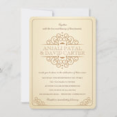  Scrollen hedendaagse Casual bruiloft Kaart (Voorkant)