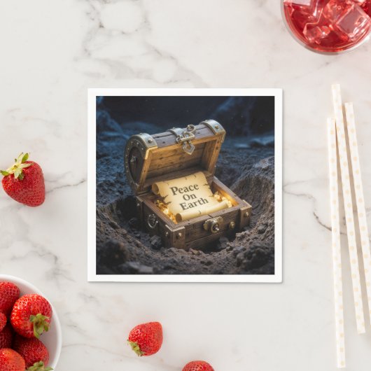  scrollen in een schatkist servet (Insitu)