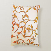 Scrollende roest accent kussen (Achterkant (Verticaal))